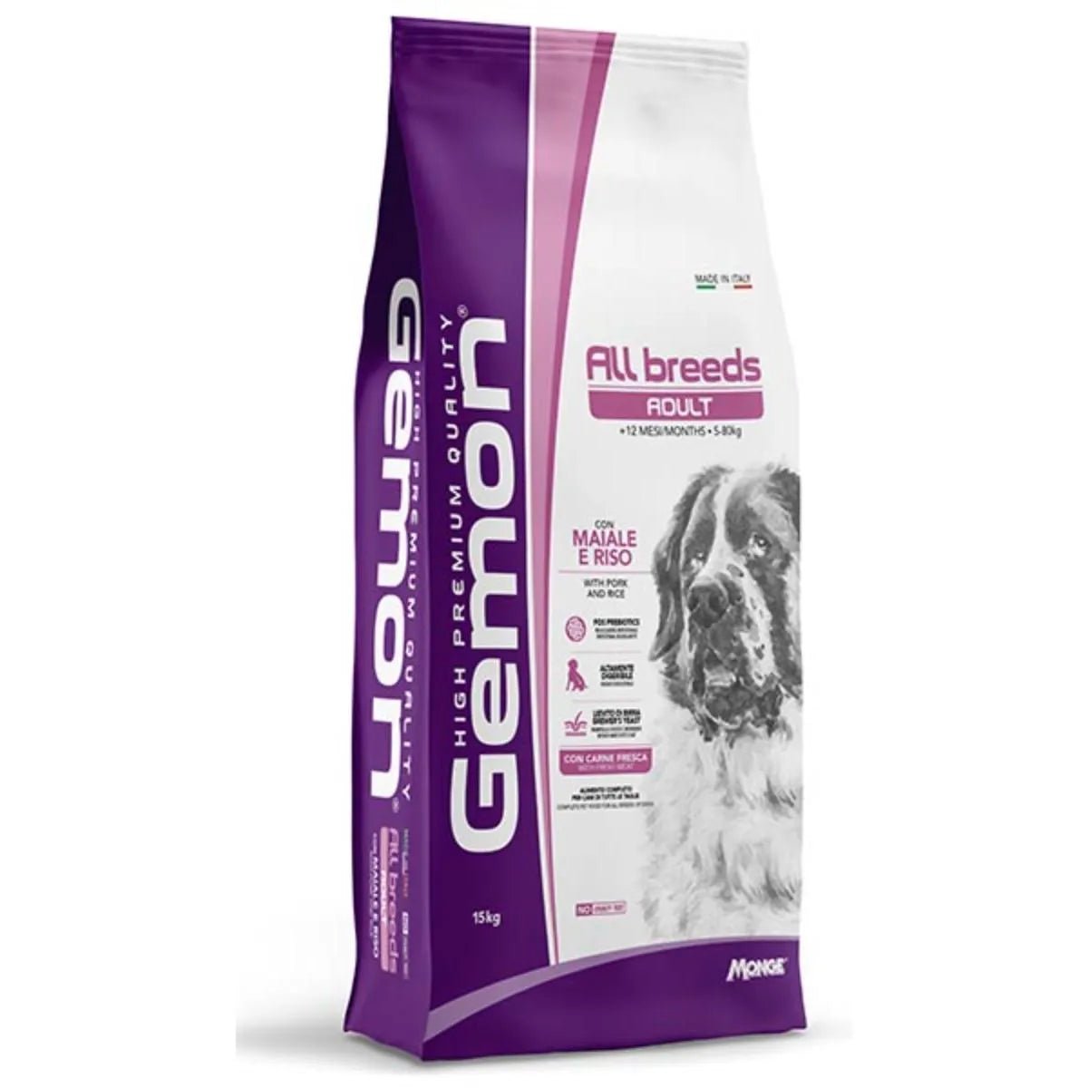 monge gemon adult maiale 15kg - Sudpetfood