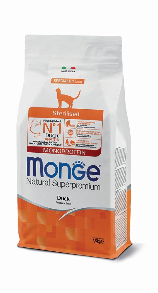 Monge monoprotein sterilised anatra 1,5kg - Sudpetfood