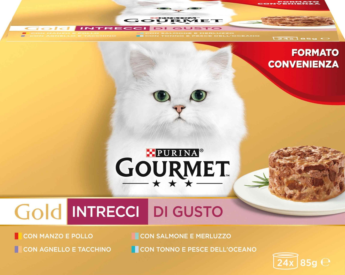 Purina gourmet intrecci di gusto 24x85g - Sudpetfood