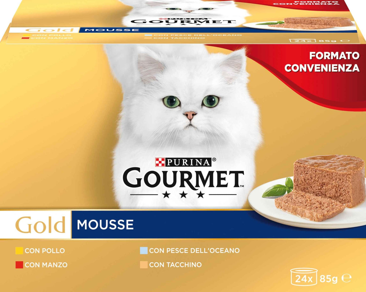 Purina Gourmet Mousse 24x85g - Sudpetfood