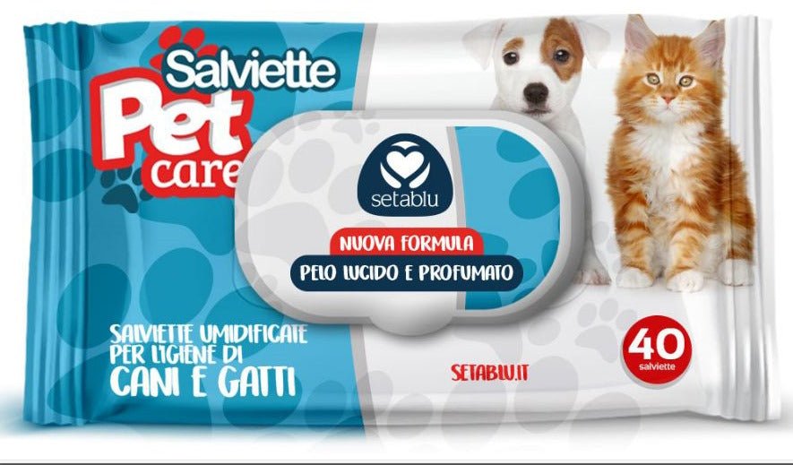 Salviettine 40 pz per cani e gatti - Sudpetfood