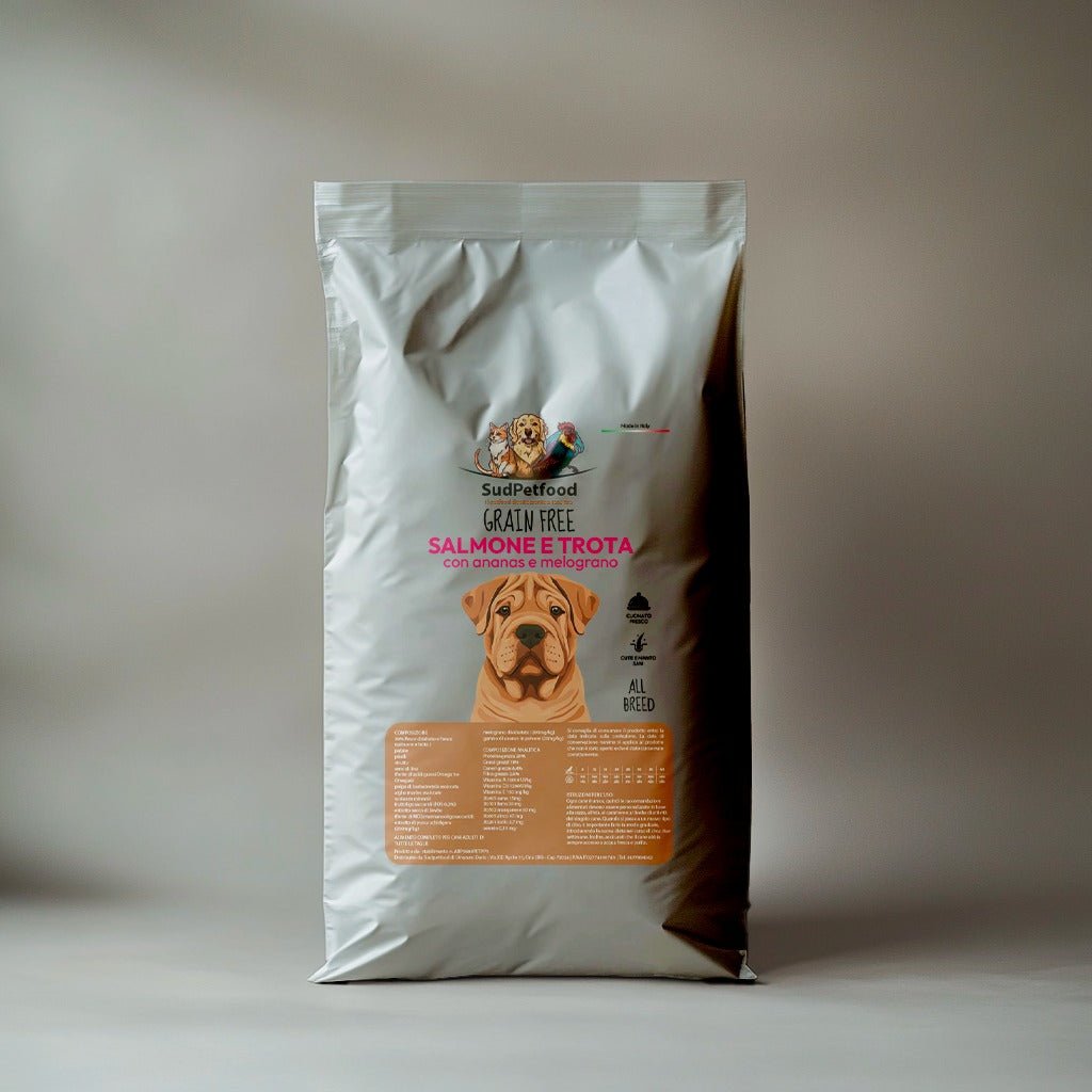 Sudpetfood grain free salmone e trota 12kg - Sudpetfood