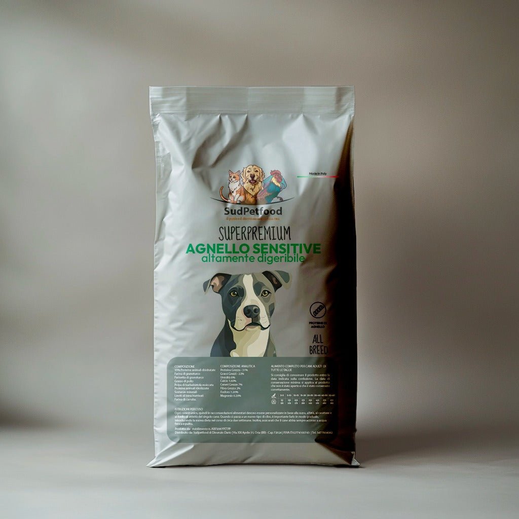 Sudpetfood superpremium agnello sensitive altamente digeribile 10kg - Sudpetfood