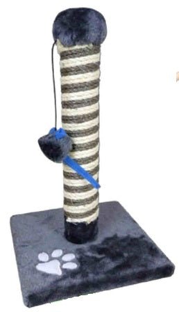 Tiragraffi a colonna grigio 25x25x43cm - Sudpetfood