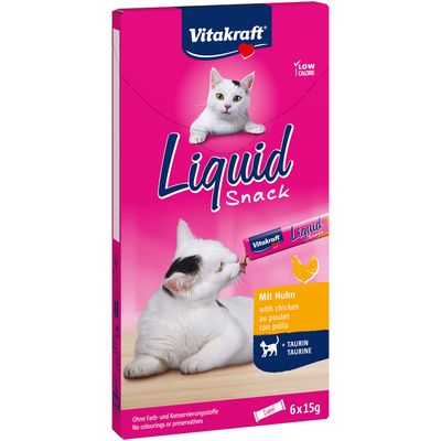 Vitakraft Cat Liquid Snack con Pollo e taurina 6pz - Sudpetfood