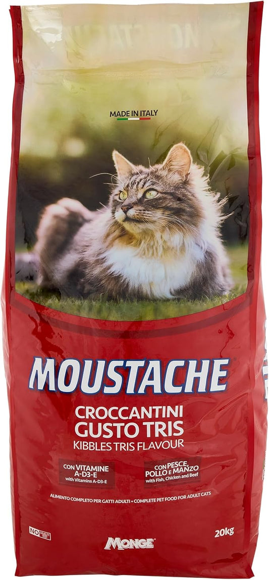 Monge moustache gatto gusto tris 20kg - Sudpetfood
