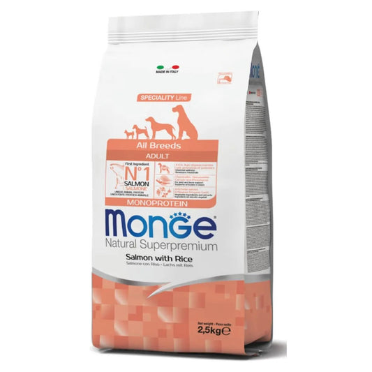 Monge Natural Superpremium Adult All Breeds Salmone 2,5kg - Sudpetfood