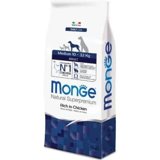Monge Natural Superpremium Adult Medium Pollo 12kg - Sudpetfood