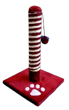 Tiragraffi a colonna rosso 25x25x43cm - Sudpetfood