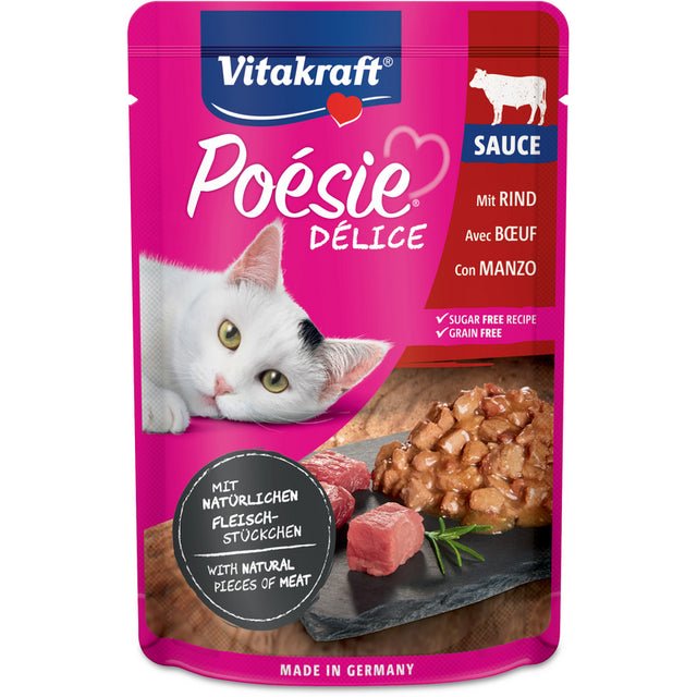 Vitakraft cat poesie delice busta con manzo da 85 grammi - Sudpetfood